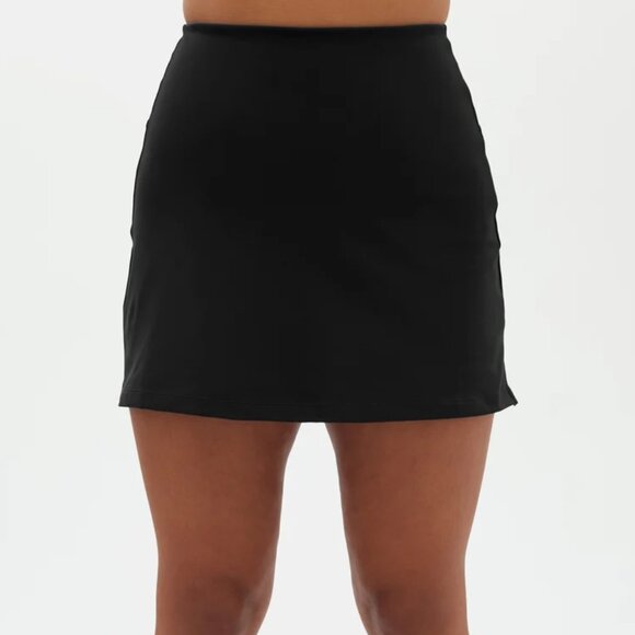 Girlfriend Collective High Rise Sport Skort in Black‎ Size XS NWT - Picture 1 of 11